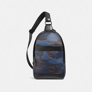 Coach Signature Camo Sling Backpack Unisex